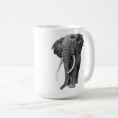 Bulle Elefant - Zeichnend im Stift Kaffeetasse (VorderseiteRechts)