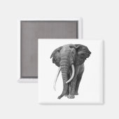 Bulle Elefant - Zeichnend im Stift Magnet (Vorderseite/Rückseite)