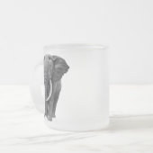 Bulle Elefant - Zeichnend im Stift Mattglastasse (Vorderseite Links)