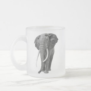 Bulle Elefant - Zeichnend im Stift Mattglastasse