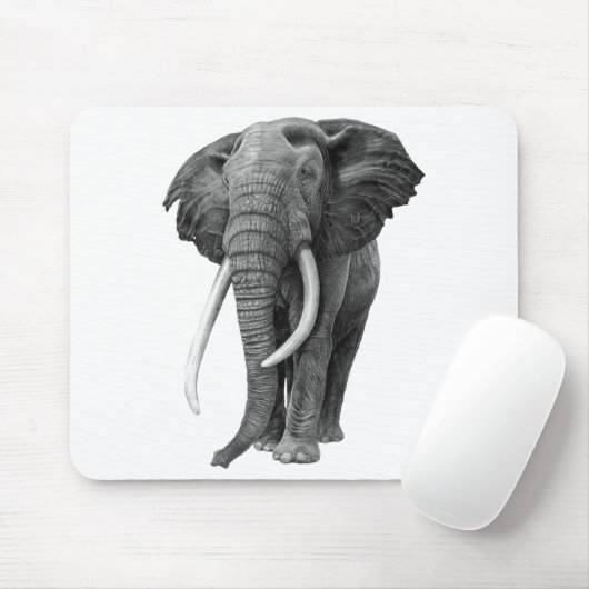 Bulle Elefant - Zeichnend im Stift Mousepad (Mit Mouse)