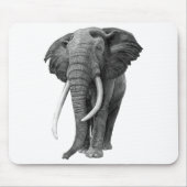 Bulle Elefant - Zeichnend im Stift Mousepad (Vorne)