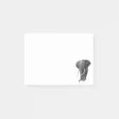 Bulle Elefant - Zeichnend im Stift Post-it Klebezettel (Vorderseite)