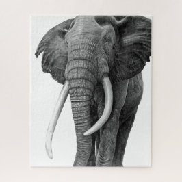 Bulle Elefant - Zeichnend im Stift Puzzle