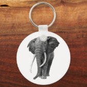 Bulle Elefant - Zeichnend im Stift Schlüsselanhänger (Vorderseite)