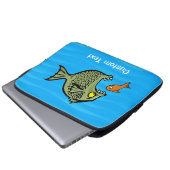 Bulle Fisch Laptop Ärmel Laptopschutzhülle (Vorne Knopf)