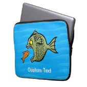 Bulle Fisch Laptop Ärmel Laptopschutzhülle (Vorderseite Links)