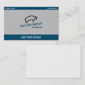 Bulle für prähistorische Tiere Visitenkarte (Vorne/Hinten)