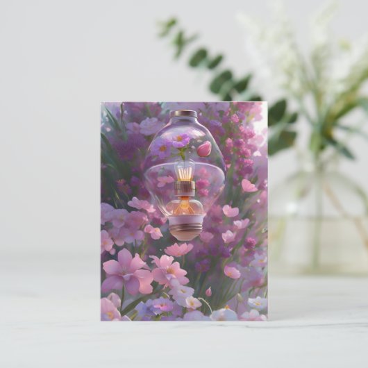 Bulle in Blume, Postüberquerung Postkarte (Stehend Vorderseite)