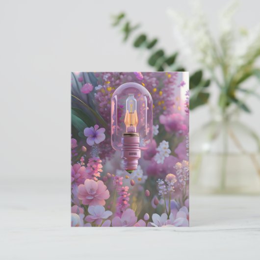 Bulle in Blume, Postüberquerung Postkarte (Stehend Vorderseite)