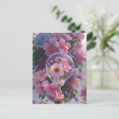 Bulle in Blume, Postüberquerung Postkarte (Stehend Vorderseite)