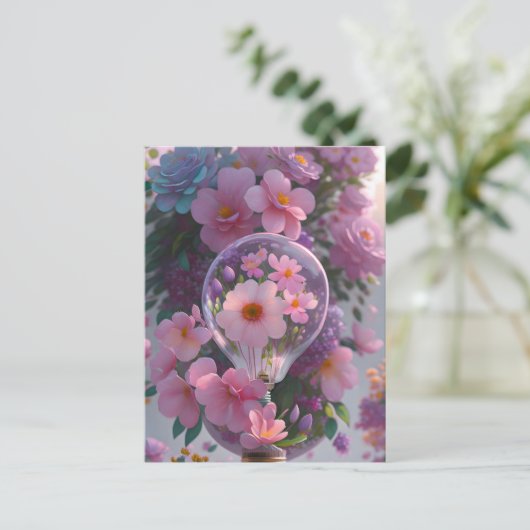 Bulle in Blume, Postüberquerung Postkarte (Stehend Vorderseite)