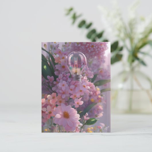 Bulle in Blume, Postüberquerung Postkarte (Stehend Vorderseite)