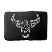 Bulle schwarz-weiß / Ox Badematte (Vorderseite)