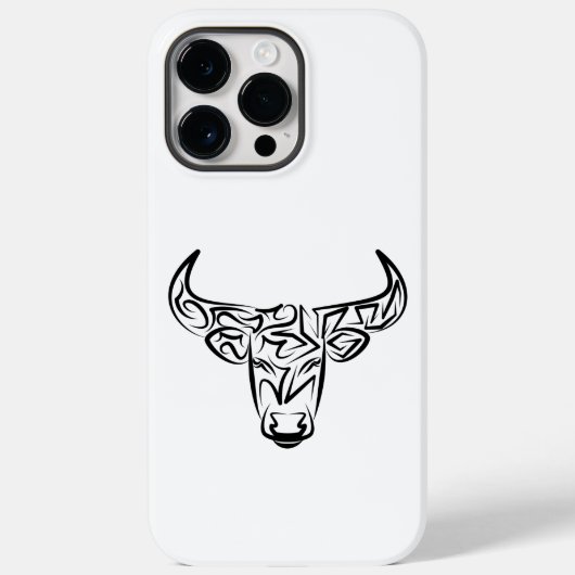 Bulle schwarz-weiß / Ox Case-Mate iPhone Hülle (Rückseite)