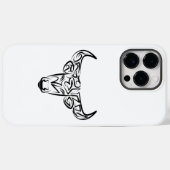 Bulle schwarz-weiß / Ox Case-Mate iPhone Hülle (Rückseite (Horizontal))