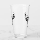 Bulle schwarz-weiß / Ox Glas (Links)
