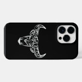 Bulle schwarz-weiß / Ox iPhone Hülle (Rückseite (Horizontal))