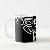 Bulle schwarz-weiß / Ox Kaffeetasse (Links)