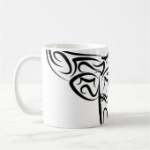 Bulle schwarz-weiß / Ox Kaffeetasse (Links)