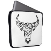 Bulle schwarz-weiß / Ox Laptopschutzhülle (Vorne Rechts)
