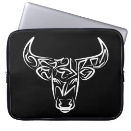 Bulle schwarz-weiß / Ox Laptopschutzhülle
