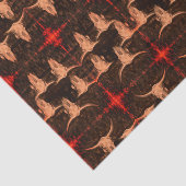 Bulle Skull Western Brauner Roter Rustikal Seidenpapier (Ausschnitt)