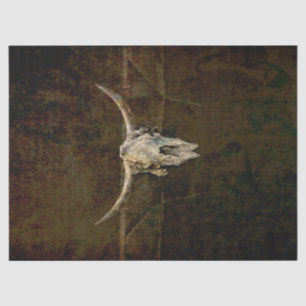 Bulle Skull Western Country Braun Alte Rustikale G Seidenpapier