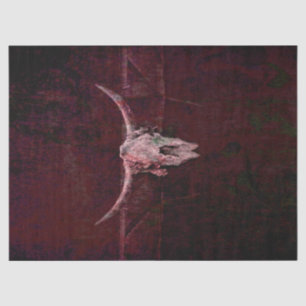 Bulle Skull Western Rot Braun Alt Rustikal Seidenpapier