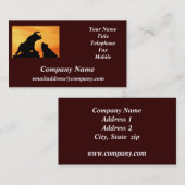 Bulle und Bär-Geldmarkt-Visitenkarte Visitenkarte (Vorne/Hinten)