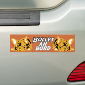 Bullen an Bord orange Autoaufkleber (Auf Auto)