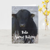 Bullen gegen Mobbing #1 von 7 verschiedenen Karte (Gelbe Blume)