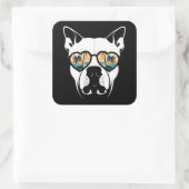 Bullen Quadratischer Aufkleber (Tasche)