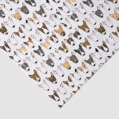 Bullen-Terrier-Papiere Seidenpapier (Ausschnitt)
