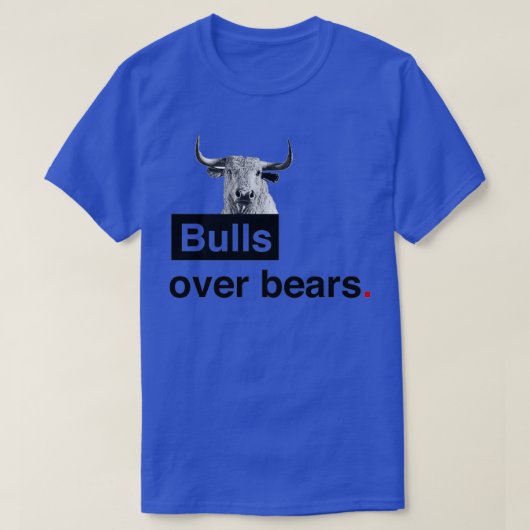 Bullen über Bären Wall Street T-Shirt (Design vorne)