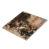 Bullen und Bären auf dem Aktienmarkt (W.H. Beard) Fliese (Seite)