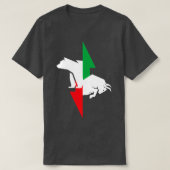 Bullen und Bären für Devisenbörsen vor T-Shirt (Design vorne)