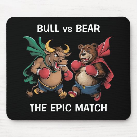 Bullen und Bären Personalisiert Mousepad (Vorne)