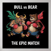 Bullen und Bären Personalisiert Poster (Vorne)