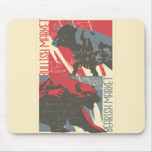 Bullen- und Bärenmarkt - Geschenk für Daytrader Mousepad