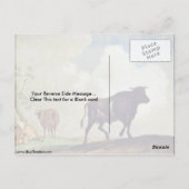 Bullen und Kühe von Paulus Potter Postkarte (Rückseite)