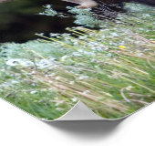 BullenElch mit Geweiden in Samt Poster (Ecke)