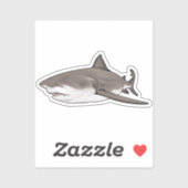 Bullenhai A Aufkleber (Blatt)