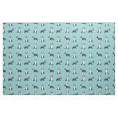 Bullenhund Türkis Stoff (Fat Quarter (45,7 x 55,9 cm))