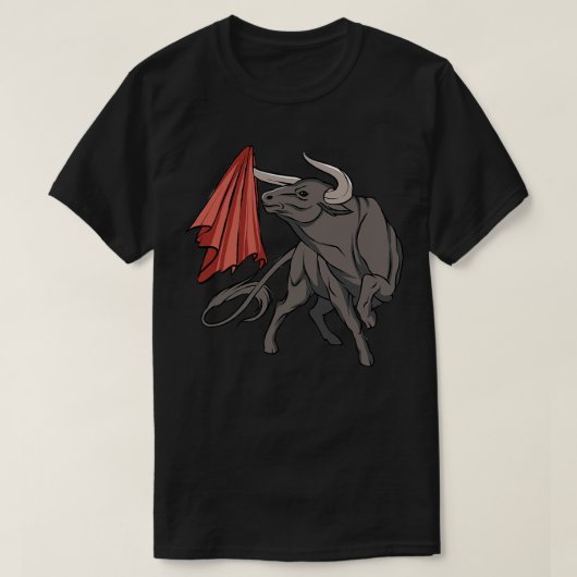 Bullenkämpfe mit roten Fahnen - Spanien T-Shirt (Design vorne)