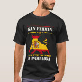 Bullenlauf in Pamplona Juli San T-Shirt (Vorderseite)