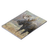 Bullenmuh im Schneesturm mit Aspen Notizblock (Linke Seite)