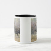 Bullenmuh im Schneesturm mit Aspen Tasse (Zentrum)