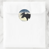 Bullenmuschel Runder Aufkleber (Tasche)