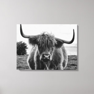 Bullenportrait Leinwanddruck